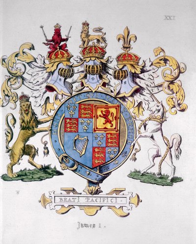 Coat of Arms of King James I of England by Unbekannt Unbekannt